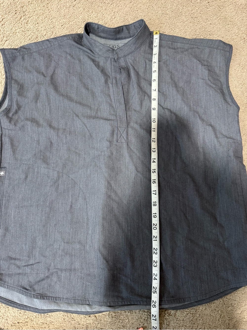 Figs Rafaela Oversized Scrub Top- graphite - Picture 3 of 5